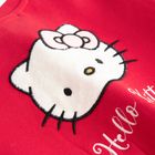 Cool Club, Hanorac pentru fete, cu fermoar, rosu, imprimeu Hello Kitty
