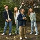 Cool Club, Pantaloni din material textil pentru fete, baloon cargo, verde