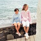 Cool Club, Pantaloni scurti de blugi reglabili pentru fete, wide, alb