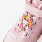 Cool Club, Pantofi pentru fete, roz, brant din piele, talpa cu leduri, imprimeu Paw Patrol