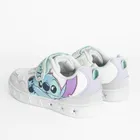 Cool Club, Pantofi sport pentru fete, alb, talpa cu leduri, imprimeu Lilo si Stitch