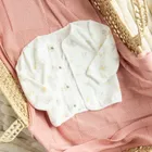 Cool Club, Set pentru fete, Body cu maneca lunga, Pantaloni, Bluza cu capse, alb