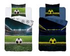 Fluo, set de lenjerie de pat pentru tineri, 160-200 cm + 70-80 cm, Football