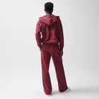Hanorac oversize bordo cu fermoar unisex NOWEAR