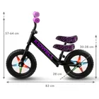 Kidwell, Rebel LED, bicicleta fara pedale, neon roz