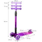 Kidwell, Vento, trotineta cu 3 roti, violet