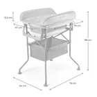 Kinderkraft, Bubbly, cada cu masa de infasat pe cadru, gri