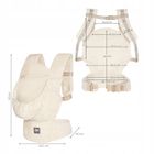 Kinderkraft, Elara, marsupiu ergonomic, beige