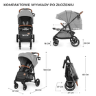 Kinderkraft, Grande Plus, carucior sport, Grey
