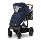 Kinderkraft, Prime, carucior multifunctional 3in1, bleumarin + geanta Mommy Bag