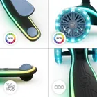 Kinderkraft, RAKET UP, trotineta LED cu 3 roti cu sezut, 2in1, Blue