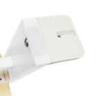 Lionelo, Floris, scaun inalt din lemn, White