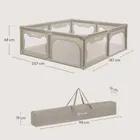 Lionelo, Willow XL, tarc de joaca pentru copii, Beige Sand