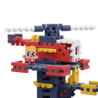 Marioinex, Mini Waffle, City, Statia de pompieri, set de constructie, 280 piese