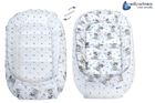 Medi Partners, Teddy, babynest, set 5 piese, albastru deschis