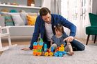 Mega Bloks, Tren muzical ABC, set de constructie, 50 piese