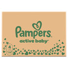 Pampers Active Baby, scutece marimea 4, 9-14 kg, 180 buc.