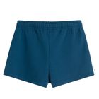 Pantaloni scurti albastri din bumbac pieptanat NOWEAR
