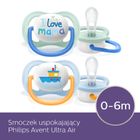 Philips Avent, Ultra Air, Happy Boy, suzeta, 0-6 luni, 2 buc., SCF080/01