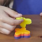 Play-Doh, Rainbow Cake Party, 7 cutie si accesorii, set creativ