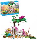 Playmobil, Princess Magic, Grajd magic de unicorn pentru mama si manz, 71839