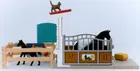 Schleich, Horse Club, Tarc de cai cu iapa si manz, set, 42611