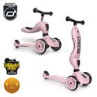 Scoot & Ride, Highwaykick 1, vehicul fara pedale si trotineta 2 in 1, Rose