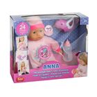 Smiki, Anna, papusa interactiva cu accesorii si jucarie muzicala, 40 cm