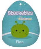 Squishmallows, Stackables, Finn, Green Alien, jucarie de plus, 30 cm