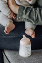 Suavinex, Zero Zero, biberon, tetina din silicon, debit lenta, suplimentarea alaptarii la san, 180 ml