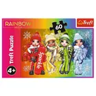 Trefl, Frozen 2, Jumpers, joc arcade de familie + Rainbow High, papusi vesele, puzzle, 60 piese gratuite, set promotional