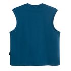 Tricou fara maneci din bumbac pieptanat NOWEAR
