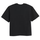 Tricou negru cu croiala lejera unisex NOWEAR