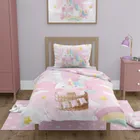 Unicorn, set lenjerie de pat single, 100-135 cm