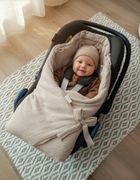 Albero Mio, Patura pentru scaun auto, calduroasa, bej