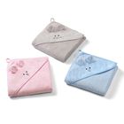 BabyOno, prosop cu gluga, din bambus, 100-100 cm, roz