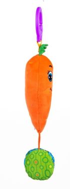 Balibazoo, Easy Peasy Plushes, morcov, jucarie cu agatatoare