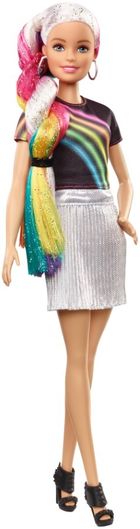 Barbie, Par curcubeu, papusa cu accesorii