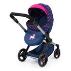 Bayer Design, Xeo, carucior multifunctional pentru papusi, bleumarin-roz