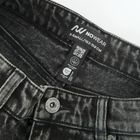 Bermude din denim cu croiala baggy unisex NOWEAR