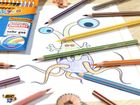 Bic, Kids, Evolution Stripes, creioane colorate, 24 buc.