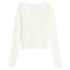 Bluza ecru reiata cu dantela NOWEAR