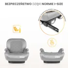 Caretero, Irbis, scaun auto, inaltator, i-Size, bej, 125-150 cm