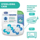 Chicco, PhysioForma Comfort, suzeta din silicon, albastru, 6-16m