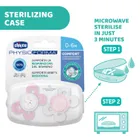 Chicco, PhysioForma Comfort, suzeta din silicon, roz, 0 luni+