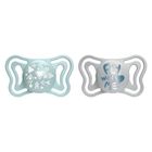Chicco, Physioforma Light, suzeta din silicon, albastru, 2-6 m, 2 buc.