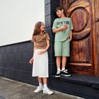 Cool Club, Pantaloni scurti de blugi reglabili pentru fete, wide, alb