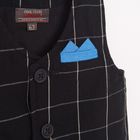 Cool Club, Set pentru baieti, Body-camasa cu maneca lunga, Vesta, Papion pentru baieti, Pantaloni, Bretele, alb-bleumarin
