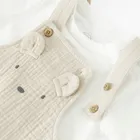 Cool Club, Set pentru baieti, Body cu maneca scurta, Salopeta scurta, muselina, mix