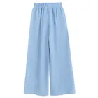 Cool Club, Set pentru fete, Bluza fara maneci, Pantaloni din textil, wide, albastru